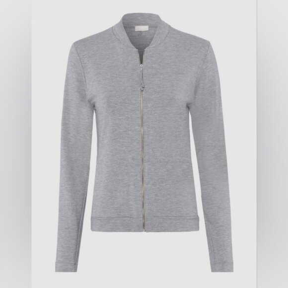 Hanro Jackets & Blazers - HANRO Balance Gray Front Zip Jacket